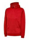 UC503 Children's Hooded Sweatshirt Red colour image